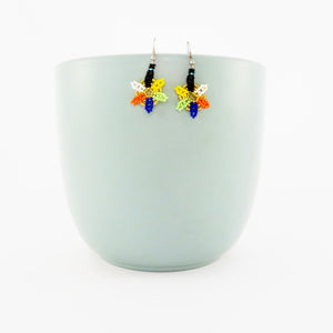 African Beaded Earrings Little Flowers